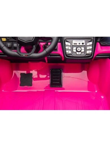"Lamborghini Revuelto XL" rožinės spalvos Elektromobilis vaikams 8 "Lamborghini Revuelto XL" rožinės spalvos Elektromobilis vaikams 8