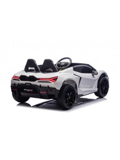 Lamborghini Revuelto XL STRONG Balta Elektromobilis vaikams 16 Lamborghini Revuelto XL STRONG Balta Elektromobilis vaikams 16