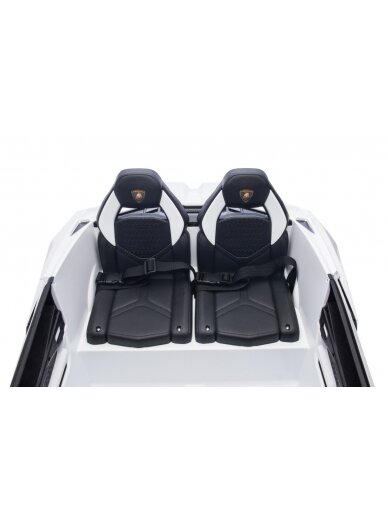 Lamborghini Revuelto XL STRONG Balta Elektromobilis vaikams 3 Lamborghini Revuelto XL STRONG Balta Elektromobilis vaikams 3