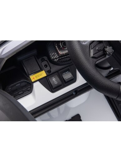 Lamborghini Revuelto XL STRONG Balta Elektromobilis vaikams 8 Lamborghini Revuelto XL STRONG Balta Elektromobilis vaikams 8