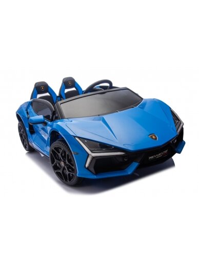 Lamborghini Revuelto XL STRONG Mėlyna Elektromobilis vaikams 11 Lamborghini Revuelto XL STRONG Mėlyna Elektromobilis vaikams 11