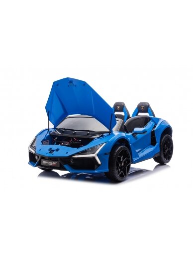 Lamborghini Revuelto XL STRONG Mėlyna Elektromobilis vaikams 16 Lamborghini Revuelto XL STRONG Mėlyna Elektromobilis vaikams 16