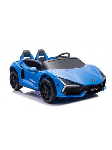 Lamborghini Revuelto XL STRONG Mėlyna Elektromobilis vaikams 9