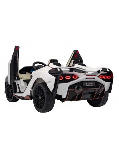Lamborghini SIAN Elektromobilis vaikams Balta 4