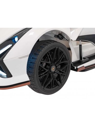 Lamborghini SIAN Elektromobilis vaikams Balta 11