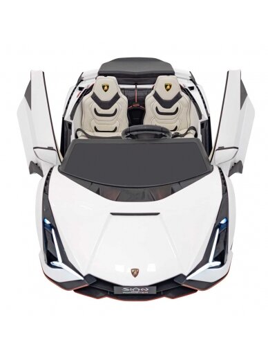 Lamborghini SIAN Elektromobilis vaikams Balta 17