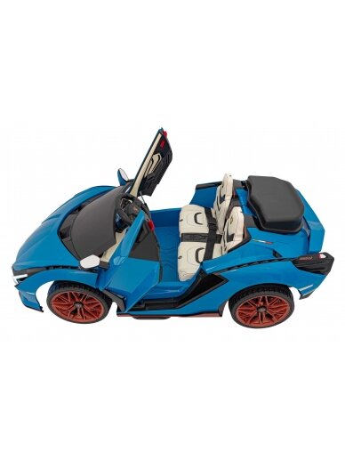 Lamborghini SIAN Elektromobilis vaikams Mėlyna 19