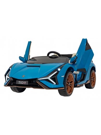 Lamborghini SIAN Elektromobilis vaikams Mėlyna 2