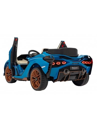 Lamborghini SIAN Elektromobilis vaikams Mėlyna 3