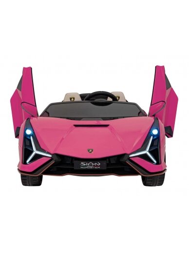 Lamborghini SIAN Elektromobilis vaikams Rausva 1