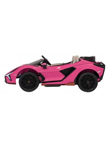 Lamborghini SIAN Elektromobilis vaikams Rausva 3
