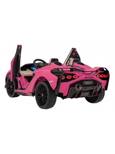 Lamborghini SIAN Elektromobilis vaikams Rausva 4