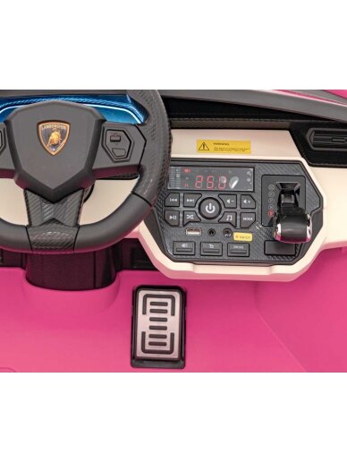 Lamborghini SIAN Elektromobilis vaikams Rausva 7