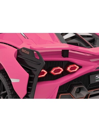 Lamborghini SIAN Elektromobilis vaikams Rausva 10