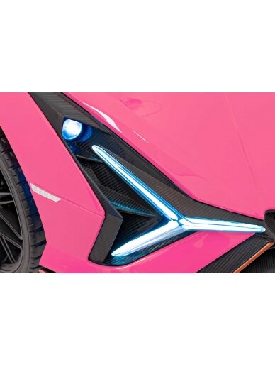 Lamborghini SIAN Elektromobilis vaikams Rausva 12