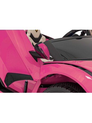 Lamborghini SIAN Elektromobilis vaikams Rausva 13