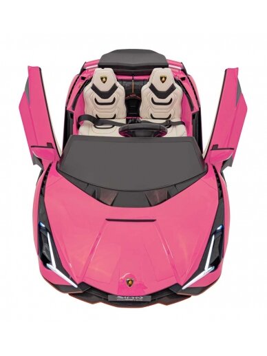 Lamborghini SIAN Elektromobilis vaikams Rausva 20