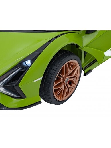 Lamborghini SIAN Elektromobilis vaikams Žalia 18