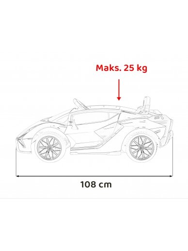 Lamborghini SIAN Elektromobilis vaikams Žalia 27
