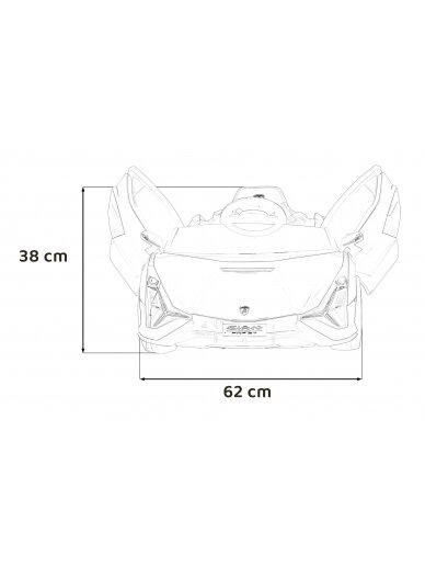 Lamborghini SIAN Elektromobilis vaikams Žalia 28