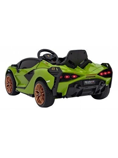 Lamborghini SIAN Elektromobilis vaikams Žalia 7