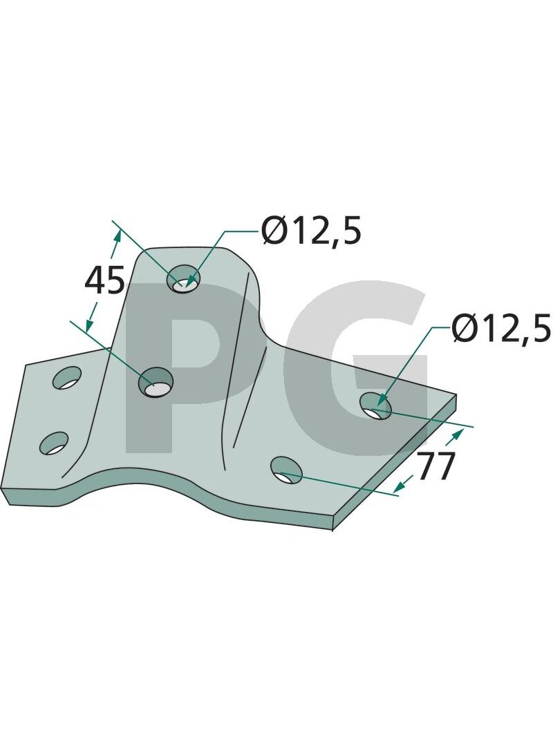 Laikiklis loose  Plotis of cultivator shank 25 mm