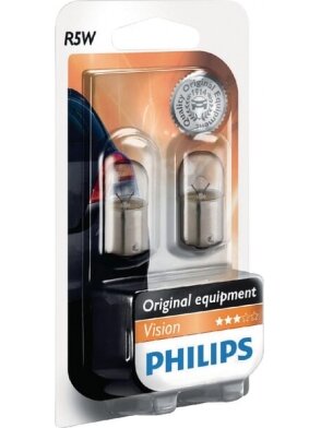 Lemputė Įprastinė lemputė R5W 12V 5W BA15s balta "Philips