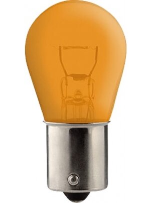Lemputė 24V 21W BAU15s oranžinė Kramp