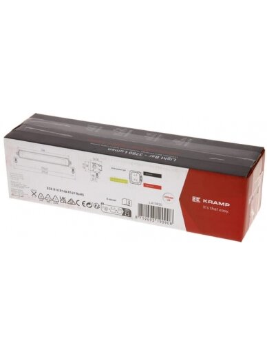 LED bar žibintas, 45W, 3780lm, stačiakampė, 12/24V, balta/oranžinė, 246x40x54mm Deutsch kištukas, Combo, tiesi, 9LED's, E-BOOST 4 LED bar žibintas, 45W, 3780lm, stačiakampė, 12/24V, balta/oranžinė, 246x40x54mm Deutsch kištukas, Combo, tiesi, 9LED's, E-BOOST 4