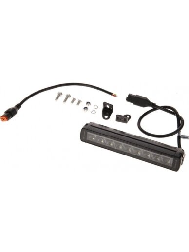 LED bar žibintas, 45W, 3780lm, stačiakampė, 12/24V, balta/oranžinė, 246x40x54mm Deutsch kištukas, Combo, tiesi, 9LED's, E-BOOST LED bar žibintas, 45W, 3780lm, stačiakampė, 12/24V, balta/oranžinė, 246x40x54mm Deutsch kištukas, Combo, tiesi, 9LED's, E-BOOST