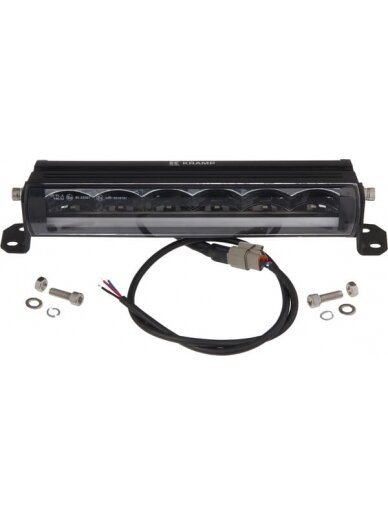 LED bar žibintas, 72W, 3900lm, stačiakampė, 12/48V, balta, 306x90x57mm, Deutsch 3-pin, Dienos šviesos / tolimosios šviesos, Kramp 1 LED bar žibintas, 72W, 3900lm, stačiakampė, 12/48V, balta, 306x90x57mm, Deutsch 3-pin, Dienos šviesos / tolimosios šviesos, Kramp 1