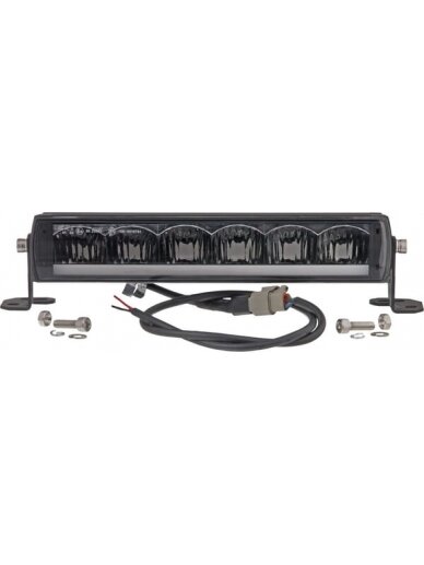 LED bar žibintas, 72W, 3900lm, stačiakampė, 12/48V, balta, 306x90x57mm, Deutsch 3-pin, Dienos šviesos / tolimosios šviesos, Kramp LED bar žibintas, 72W, 3900lm, stačiakampė, 12/48V, balta, 306x90x57mm, Deutsch 3-pin, Dienos šviesos / tolimosios šviesos, Kramp