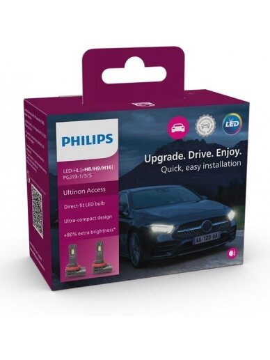 LED lempučių rinkinys rūko H8/H9/H16 11366 12V U2500 CX LED lempučių rinkinys rūko H8/H9/H16 11366 12V U2500 CX