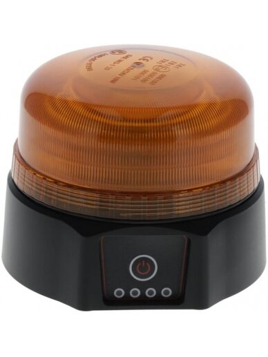 LED švyturys, įkraunamas, nuotolinio valdymo, 19 W, gintarinis, magnetinis, Ø 114 x104 mm LED švyturys, įkraunamas, nuotolinio valdymo, 19 W, gintarinis, magnetinis, Ø 114 x104 mm