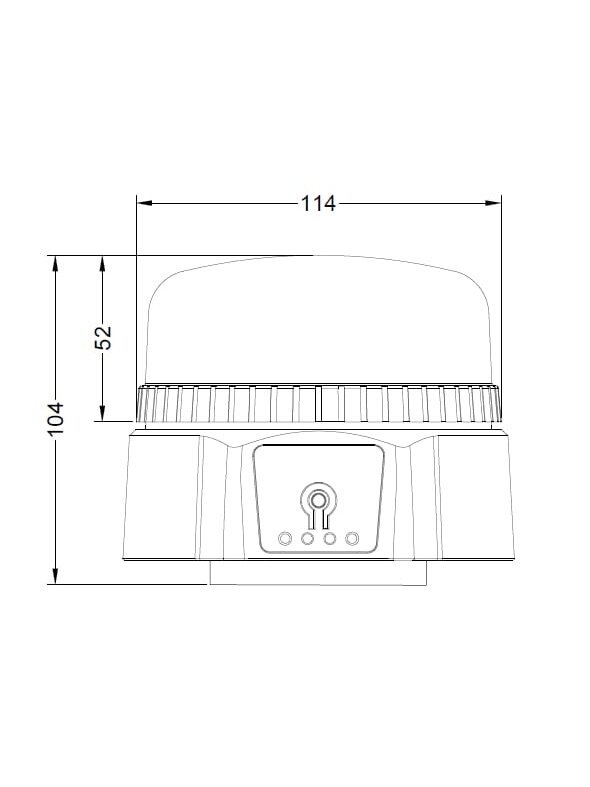 LED švyturys, įkraunamas, nuotolinio valdymo, 19 W, gintarinis, magnetinis, Ø 114 x104 mm 4 LED švyturys, įkraunamas, nuotolinio valdymo, 19 W, gintarinis, magnetinis, Ø 114 x104 mm 4