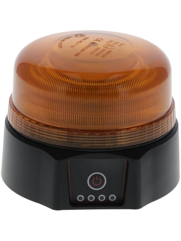 LED švyturys, įkraunamas, nuotolinio valdymo, 19 W, gintarinis, magnetinis, Ø 114 x104 mm LED švyturys, įkraunamas, nuotolinio valdymo, 19 W, gintarinis, magnetinis, Ø 114 x104 mm