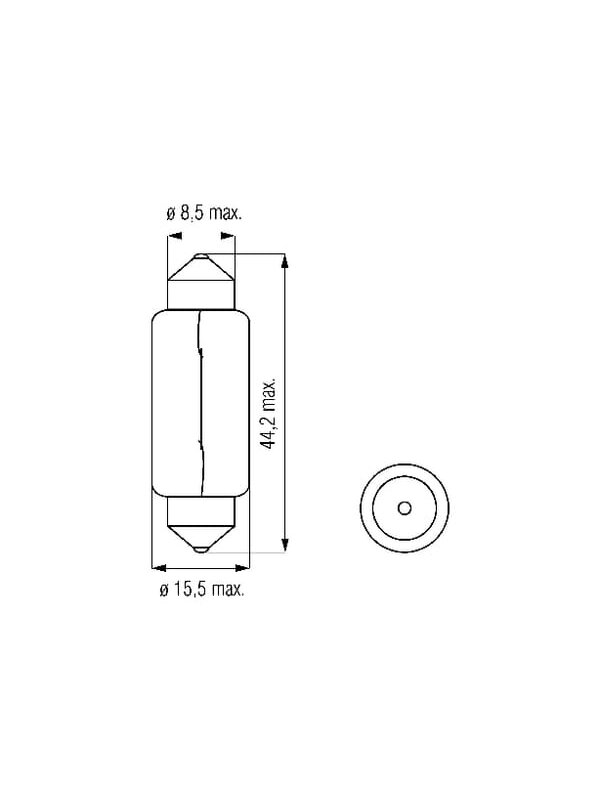Lemputė C18W 12V 18W SV8.5 Kramp 1 Lemputė C18W 12V 18W SV8.5 Kramp 1
