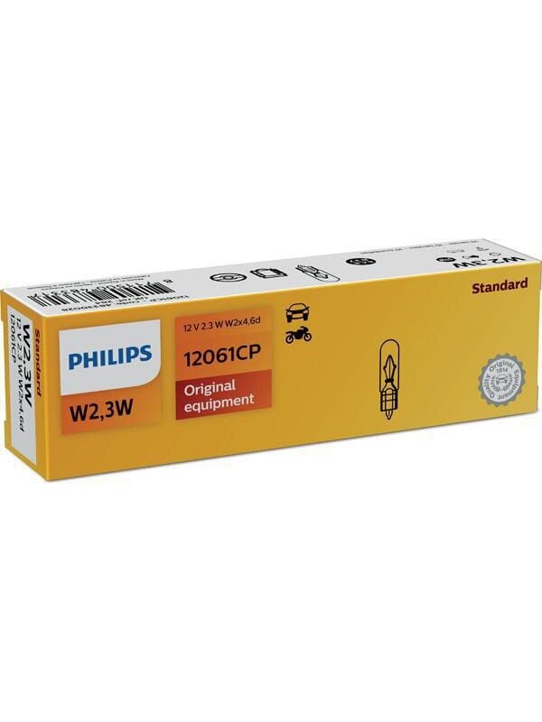 Lemputė Kaitinamoji lemputė W2.3W 12V 2.3W W2x4.6d balta "Philips