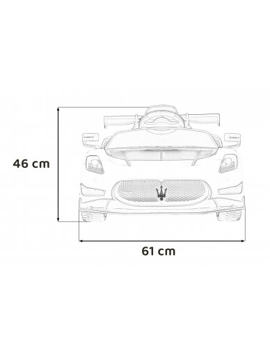 Maserati MC20 GT2 Elektromobilis vaikams Juoda 18