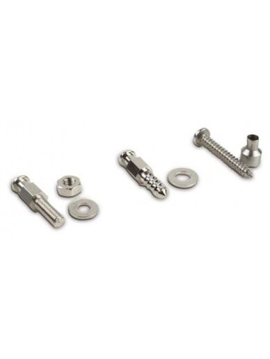 Mašininis varžtas 4 x 20 mm su poveržle, žalvaris, nikeliuotas Mašininis varžtas 4 x 20 mm su poveržle, žalvaris, nikeliuotas