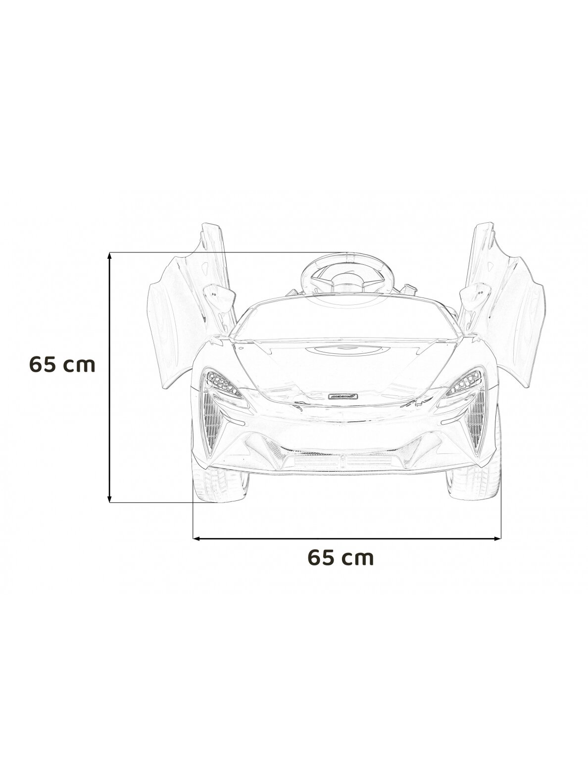"Mclaren Artura" Elektromobilis vaikams Juoda 13