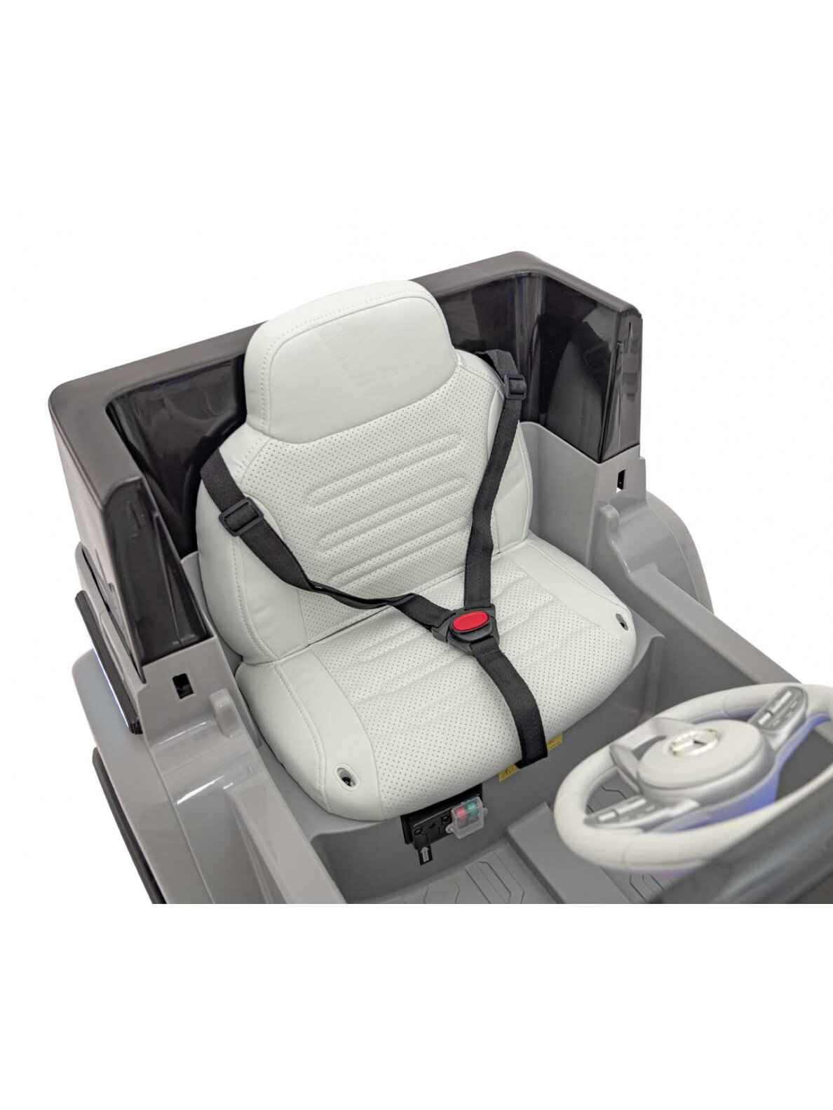 "Mercedes Benz EQG" Elektromobilis vaikams Sidabrinis 12 "Mercedes Benz EQG" Elektromobilis vaikams Sidabrinis 12