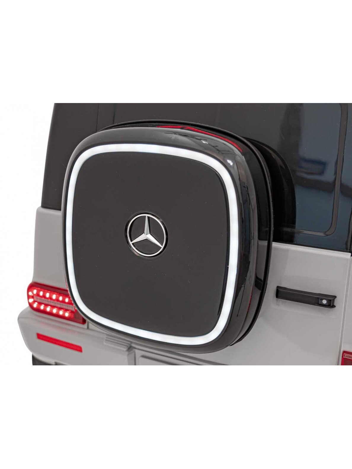 "Mercedes Benz EQG" Elektromobilis vaikams Sidabrinis 17 "Mercedes Benz EQG" Elektromobilis vaikams Sidabrinis 17
