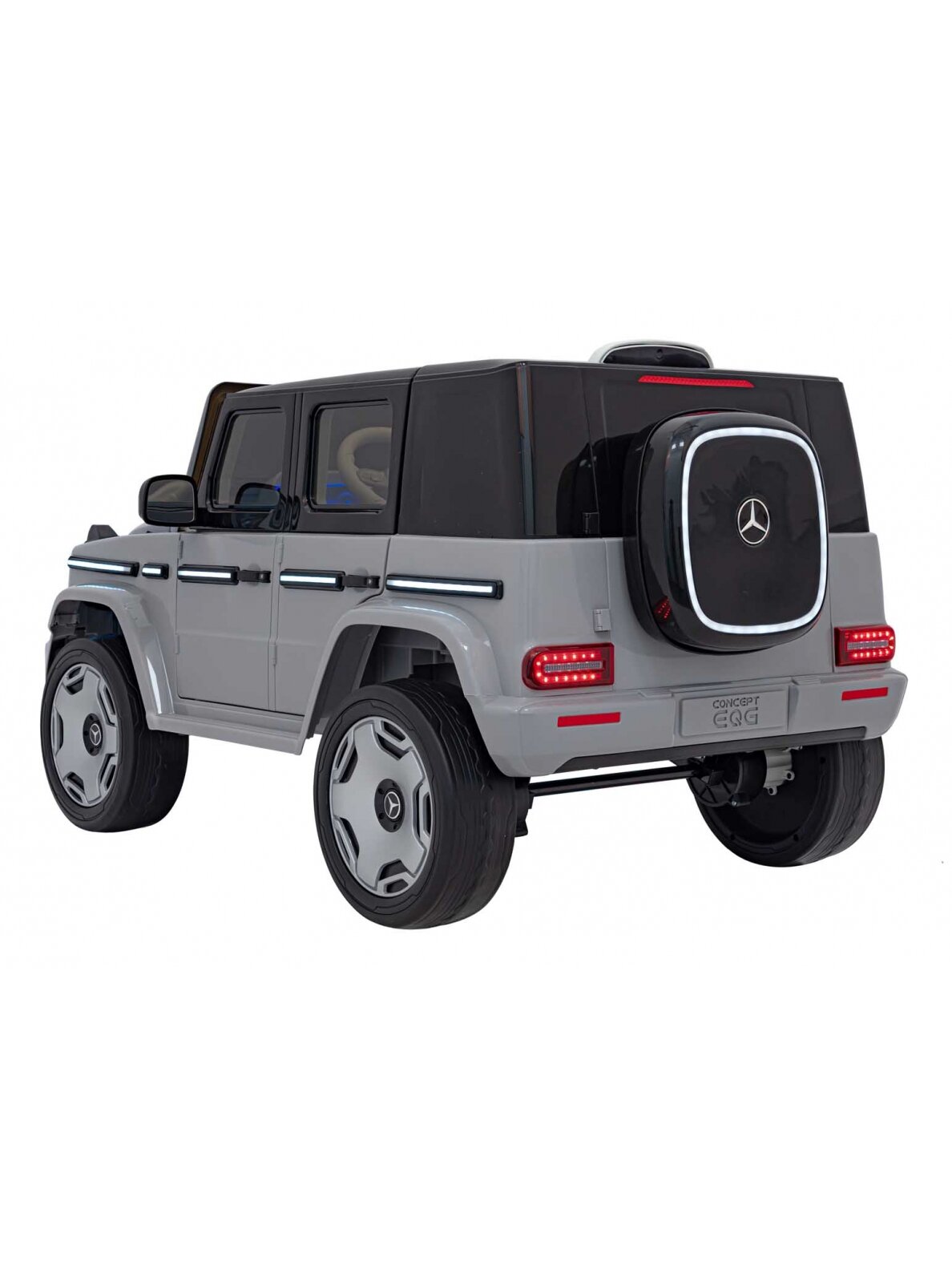 "Mercedes Benz EQG" Elektromobilis vaikams Sidabrinis 5 "Mercedes Benz EQG" Elektromobilis vaikams Sidabrinis 5