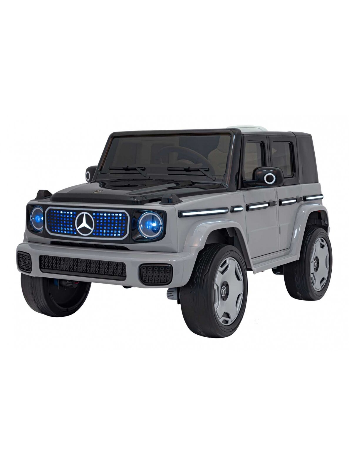 "Mercedes Benz EQG" Elektromobilis vaikams Sidabrinis "Mercedes Benz EQG" Elektromobilis vaikams Sidabrinis