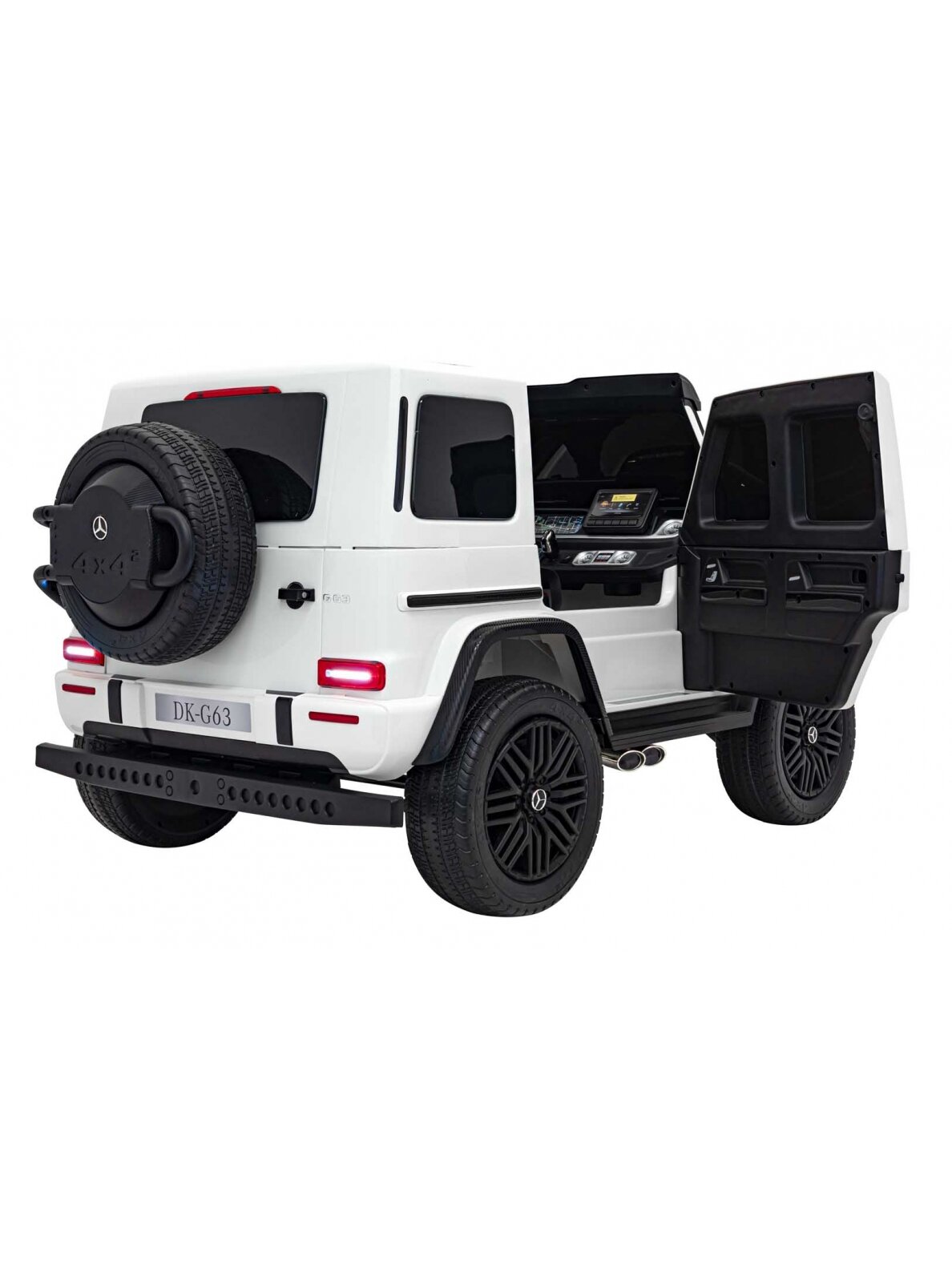 Mercedes Benz G63 AMG XXL Elektromobilis vaikams Balta 6 Mercedes Benz G63 AMG XXL Elektromobilis vaikams Balta 6