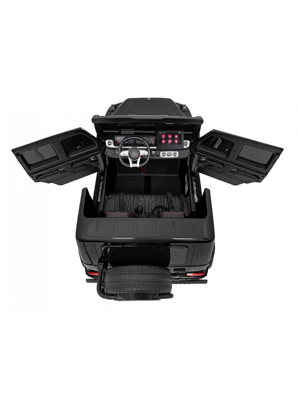 Mercedes Benz G63 AMG XXL Elektromobilis vaikams STRONG MP4 Juoda 27