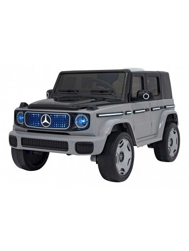 "Mercedes Benz EQG" Elektromobilis vaikams Sidabrinis "Mercedes Benz EQG" Elektromobilis vaikams Sidabrinis