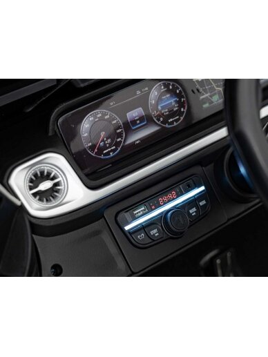 Mercedes Benz G63 AMG XXL Elektromobilis vaikams Balta 10 Mercedes Benz G63 AMG XXL Elektromobilis vaikams Balta 10