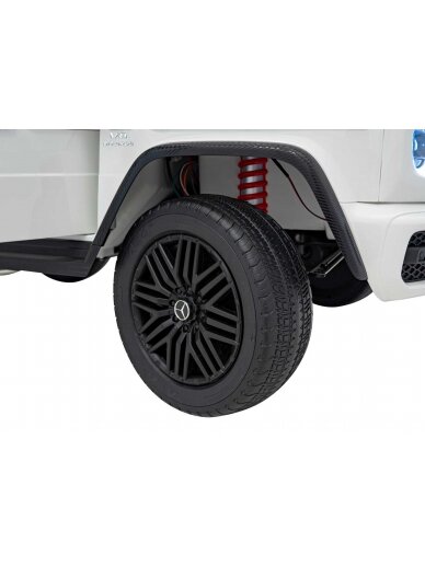 Mercedes Benz G63 AMG XXL Elektromobilis vaikams Balta 14 Mercedes Benz G63 AMG XXL Elektromobilis vaikams Balta 14